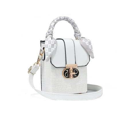 Стильна сумочка через плече, біла